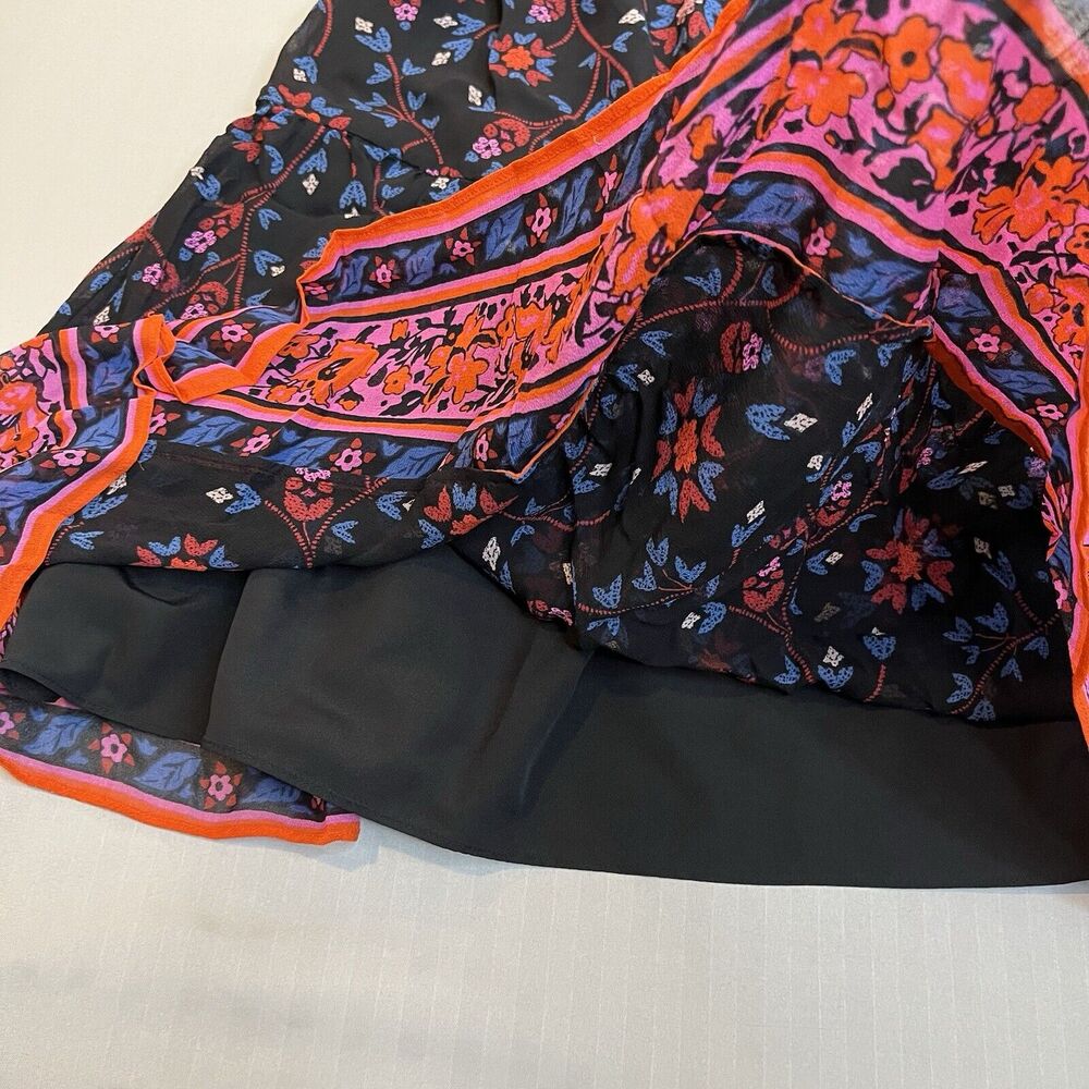 Joie Small Silk Summer Dress Off the Shoulder Low-High Lined - Picture 4 of 8